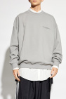 Y-3 GREY Sweatshirt with printed logo