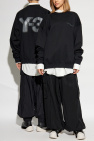 Y-3 BLACK Sweatshirt with printed logo