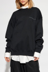 Y-3 BLACK Sweatshirt with printed logo