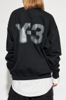 Y-3 BLACK Sweatshirt with printed logo