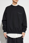 Y-3 BLACK Sweatshirt with printed logo