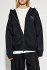 Y-3 BLACK Zip-up sweatshirt
