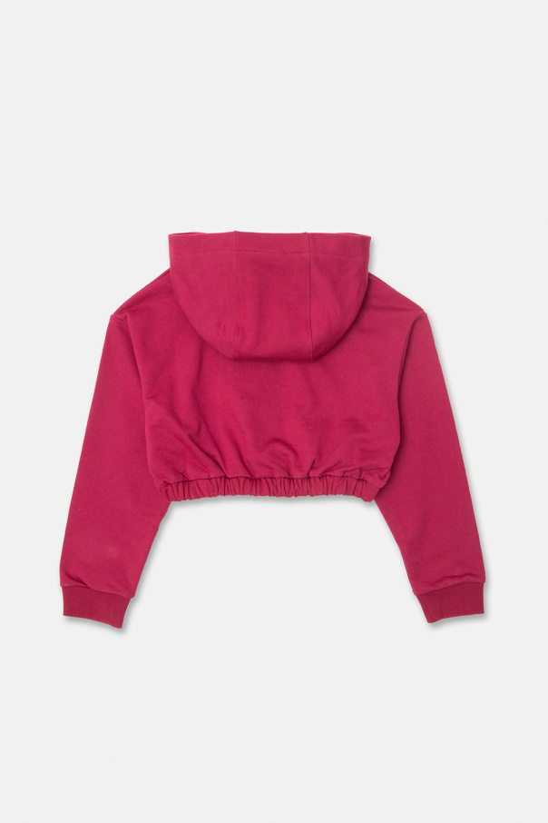 Fendi Bag Kids Cropped hoodie