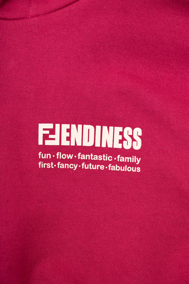 Fendi Kids Krótka bluza z kapturem