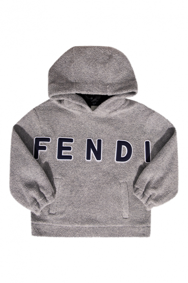 fendi rtel Kids Fleece hoodie with logo