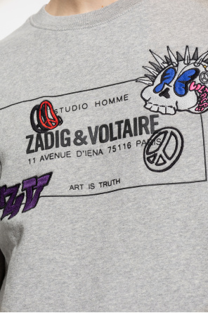 Zadig & Voltaire ‘Simba’ sweatshirt Stretch-baumwolle with logo