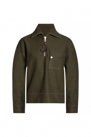 Jil Sander button-through silk-blend shirt jacket