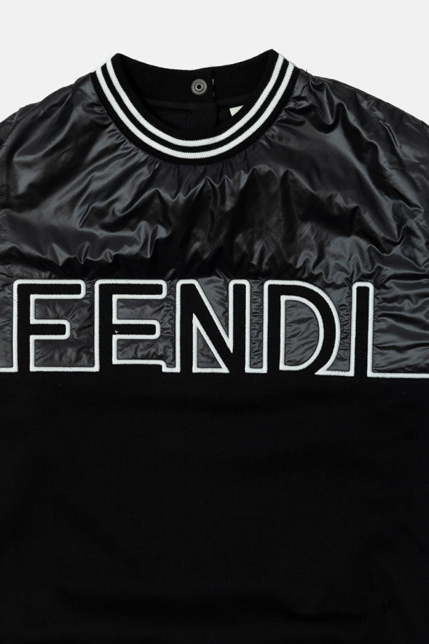 Fendi Kids Fendi Velvet Peekaboo Bag