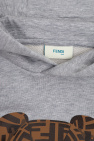 Fendi Kids GREY Printed hoodie