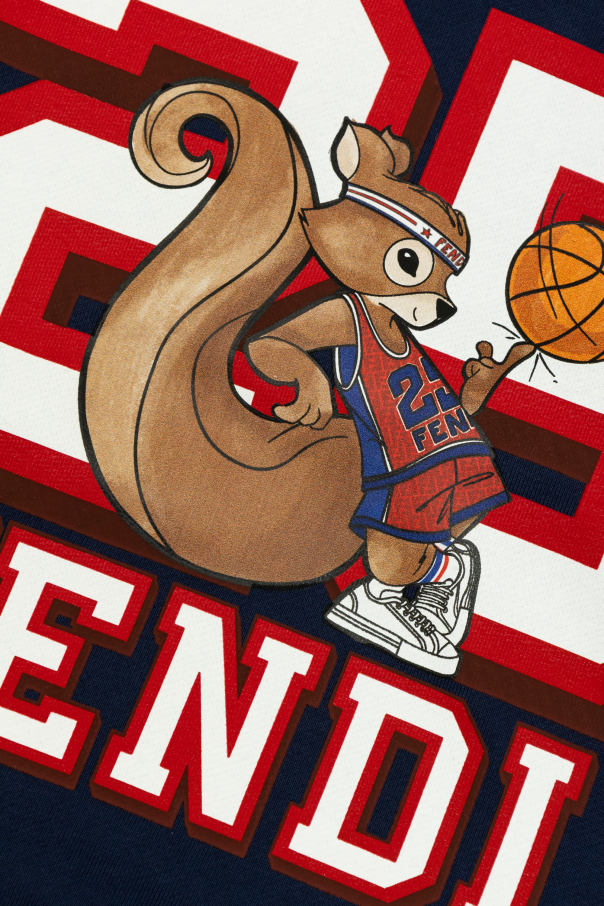 Fendi Kids Sweatshirt with colorful print