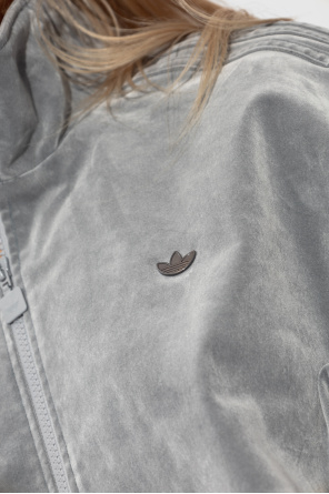 ADIDAS Originals Velvet sweatshirt with logo-shaped appliqué.