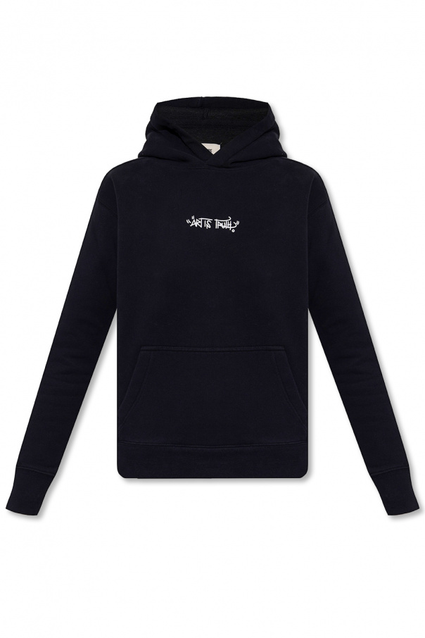 metallic cable knit sweater ‘Spencer’ hoodie