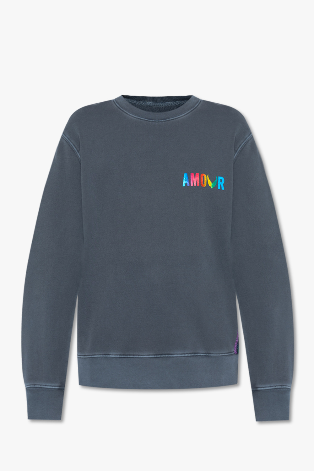 Man's Blue Ultralight Wool And Cashmere Sweater ‘Simba’ sweatshirt