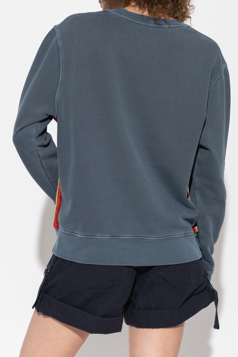 Man's Blue Ultralight Wool And Cashmere Sweater ‘Simba’ sweatshirt