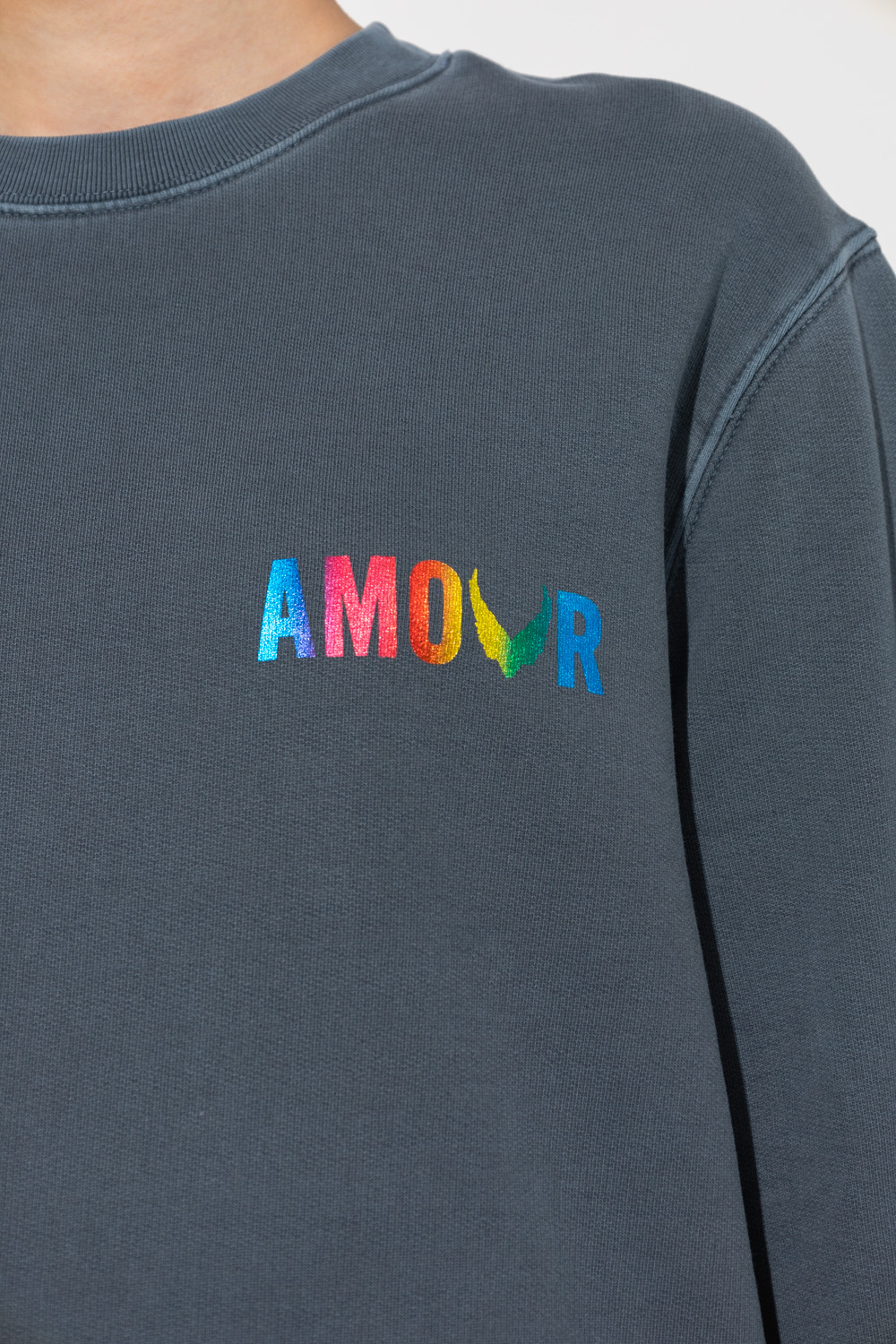 Man's Blue Ultralight Wool And Cashmere Sweater ‘Simba’ sweatshirt