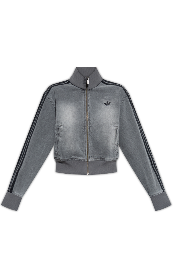 Denim jacket with a stand-up collar od ADIDAS Originals