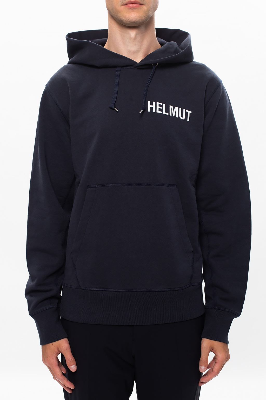 helmut lang logo hoodie