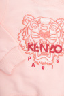Kenzo Kids Object Stephanie T-Shirt aus Jersey mit Schnürung vorne in Grau