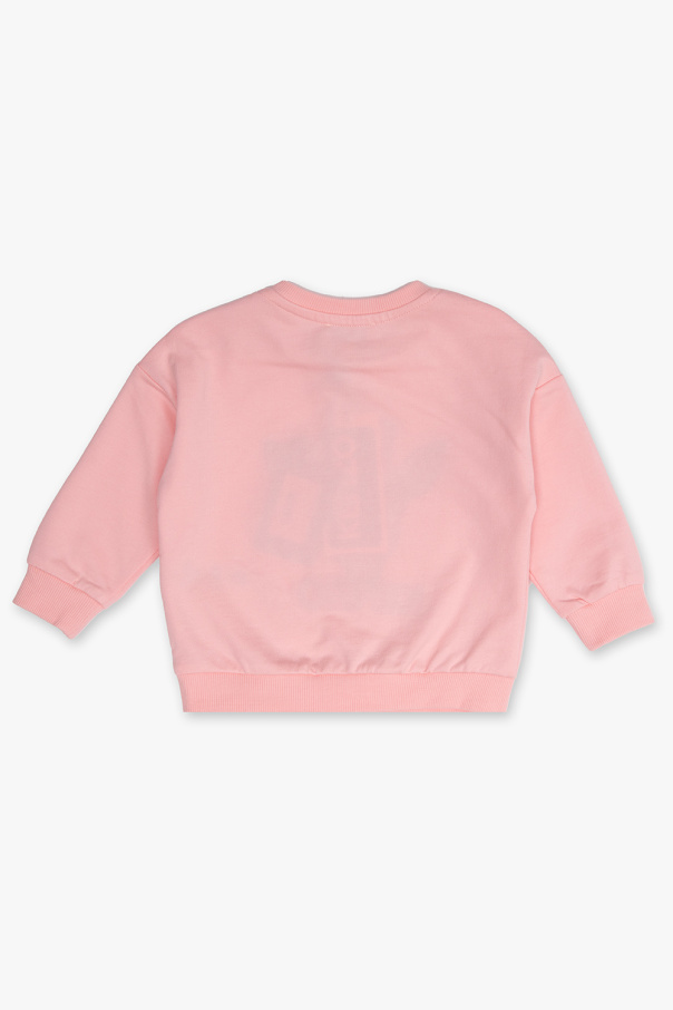Kenzo Kids Mint Velvet Pink Snood Sweatshirt
