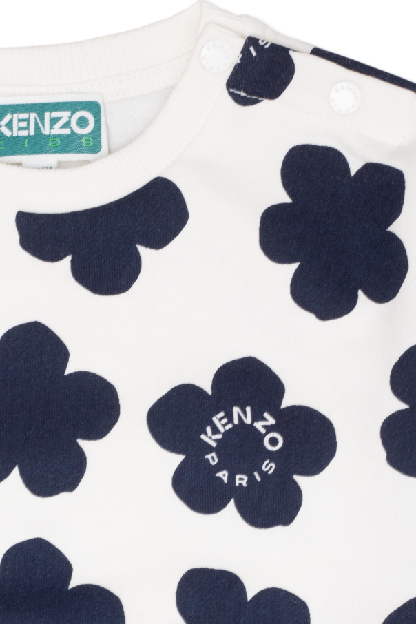 Kenzo Kids Martine Rose logo-print light-weight jacket Blau