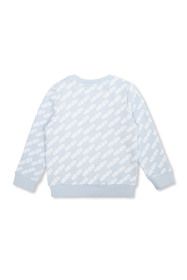 Kenzo Kids Kenzo Kids logo-graphic print zipped sweatshirt