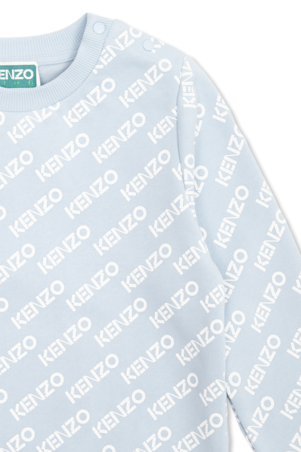 Kenzo Kids Versace Kids logo-print monogram-pattern sweatshirt