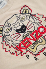 Kenzo Kids Kids logo-print hooded jersey jacket Nero