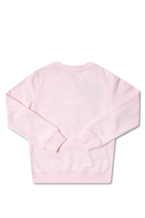 Kenzo Kids V-Neck Short Sleeve T-Shirt with Linen