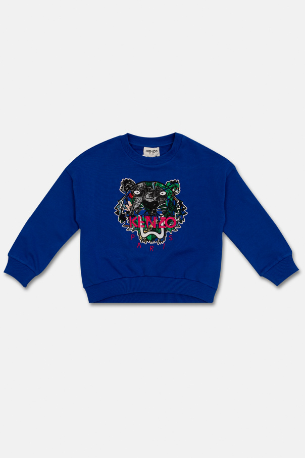 Kenzo Kids Camiseta Skull Clothing Reward Preta