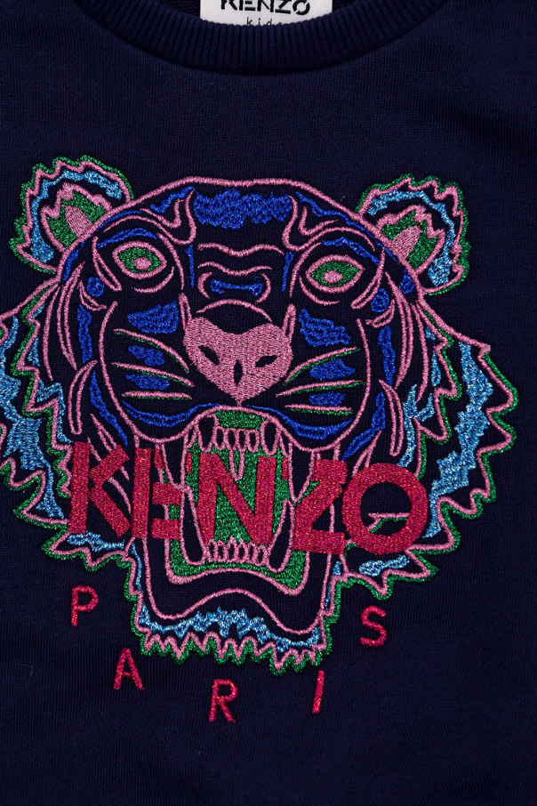 Kenzo Kids LABEL GROUP logo-print cotton T-shirt