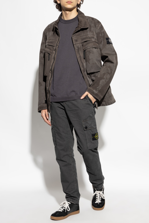 Stone Island Sweter z logo