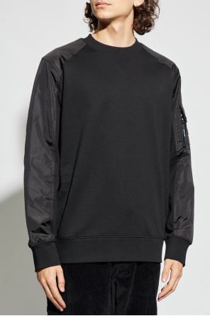 Moncler Sudadera con bolsillo en la manga