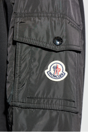 Moncler Sudadera con bolsillo en la manga