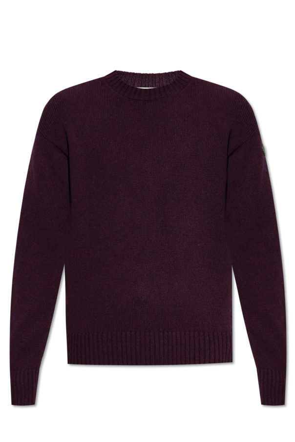 Wool sweater with a crew neck od Moncler