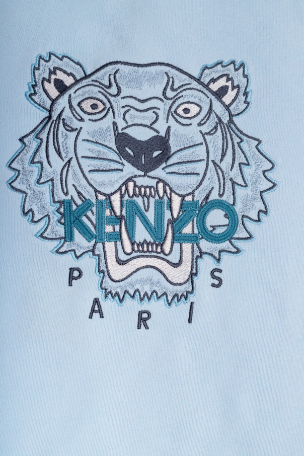 Kenzo Kids drawstring sweatshirt with tiger motif