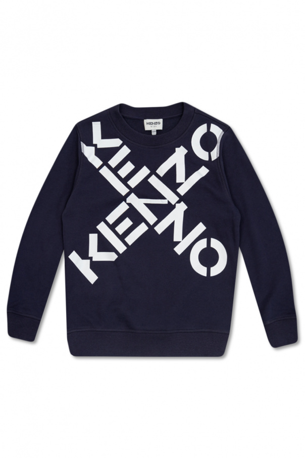 Kenzo Kids Kurzarm sweatshirt with logo