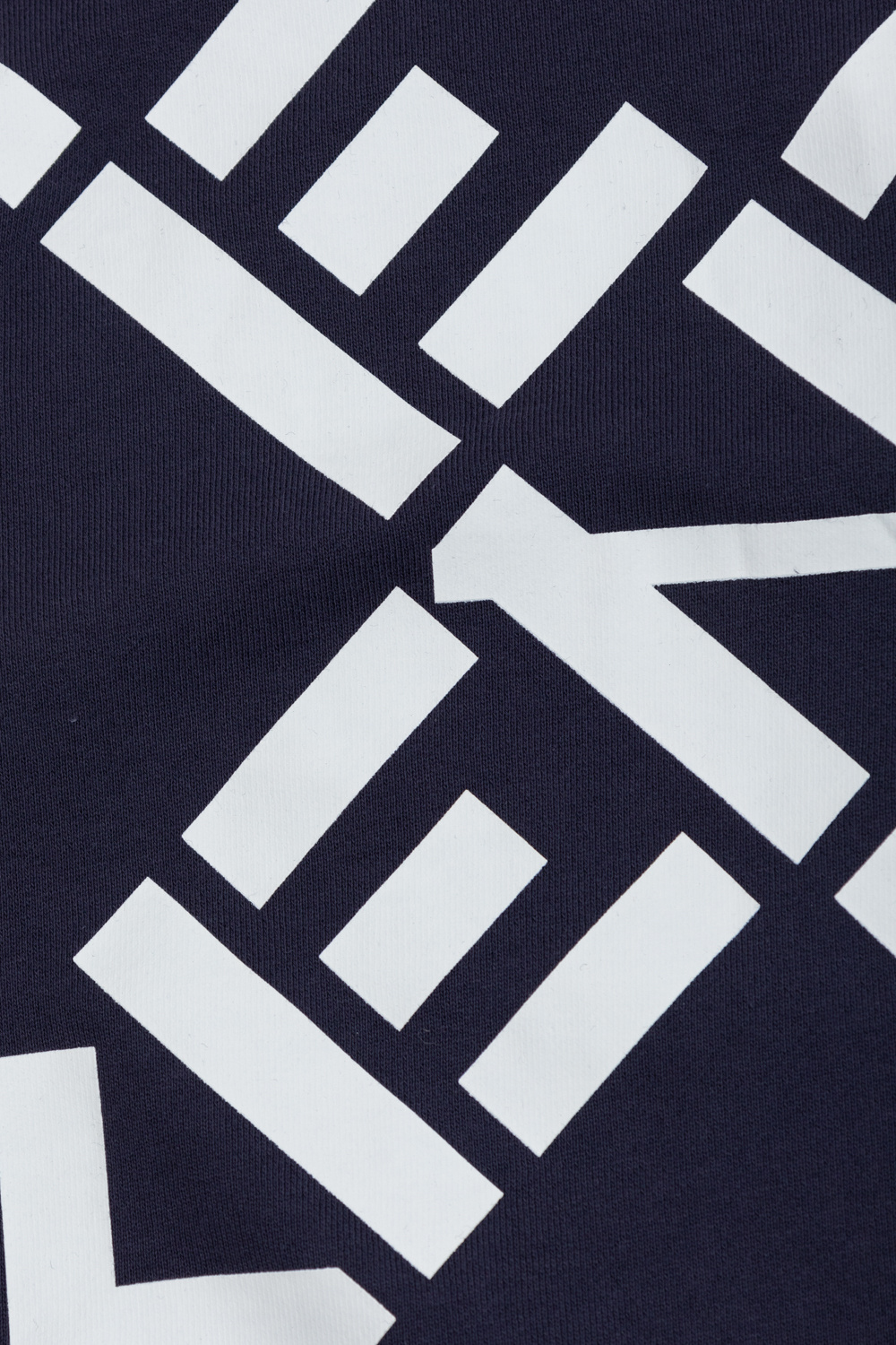 Kenzo Kids Sort t-shirt med initial-logo
