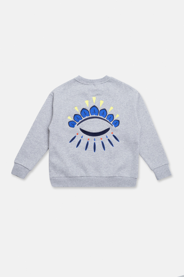 Kenzo Kids Bomber sweatshirt with logo