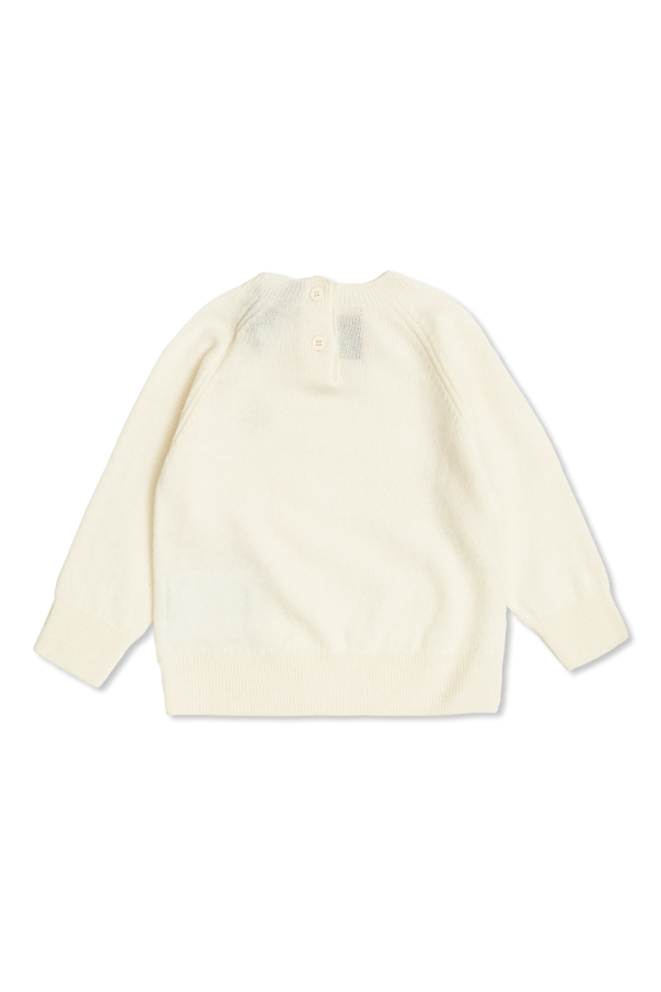 Moncler Enfant Suéter de cachemir con parche de logo