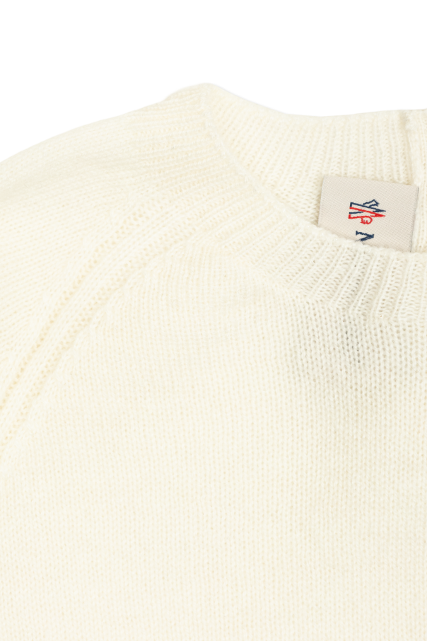 Moncler Enfant Suéter de cachemir con parche de logo