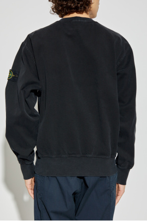 Stone Island Sweatshirt mit Washed-Effekt
