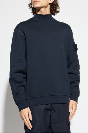 Stone Island Sweatshirt with a stand-up collar
