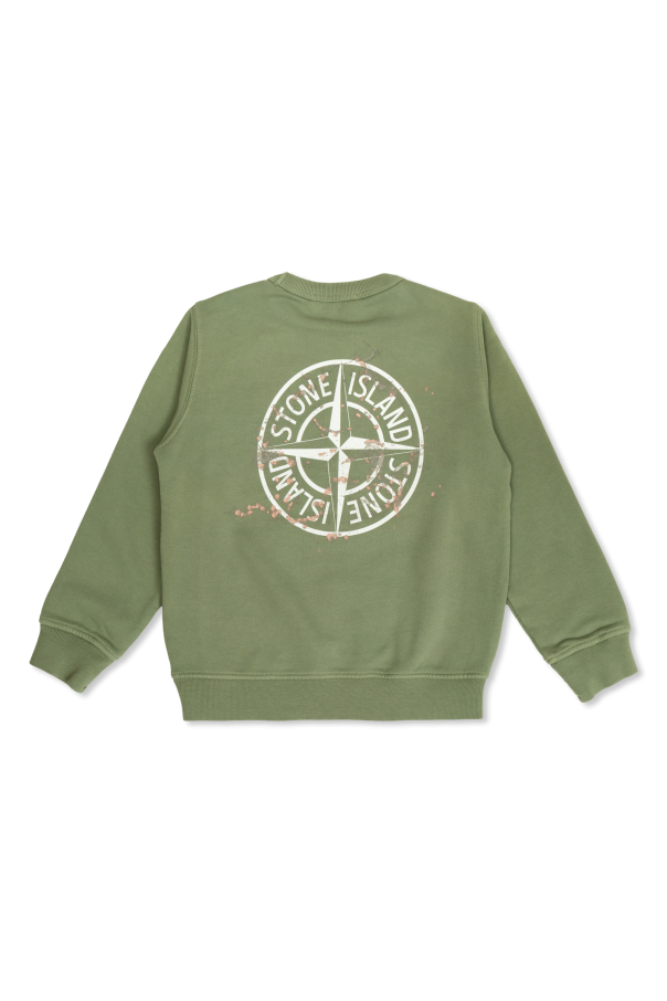 Stone Island Junior Sweatshirt mit Logo