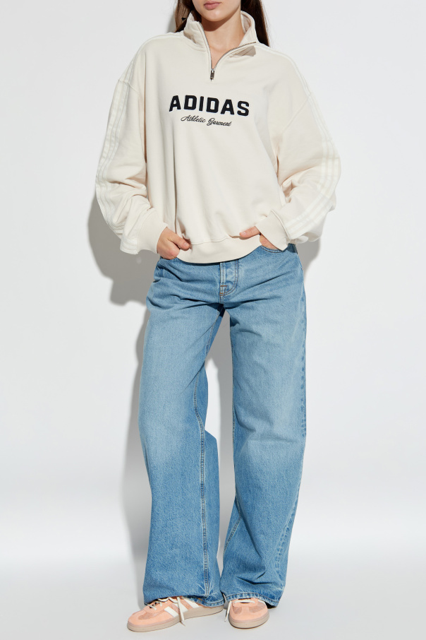 ADIDAS Originals Cotton sweatshirt with stand-up collar