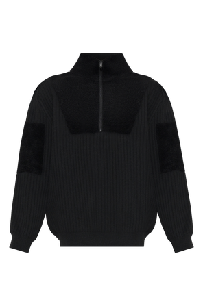 Jersey de materiales combinados