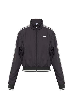 Grey Zip-Up Bomber Sweatshirt by adidas Originals