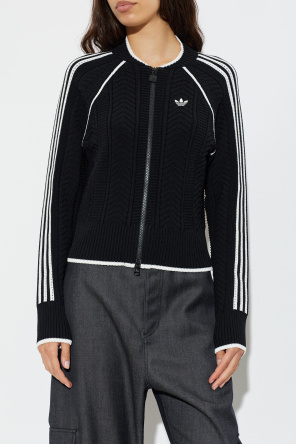 ADIDAS Originals Плетена жилетка с подвижна качулка