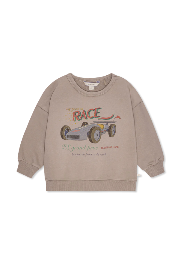 Konges Sløjd khaki sweatshirt with print