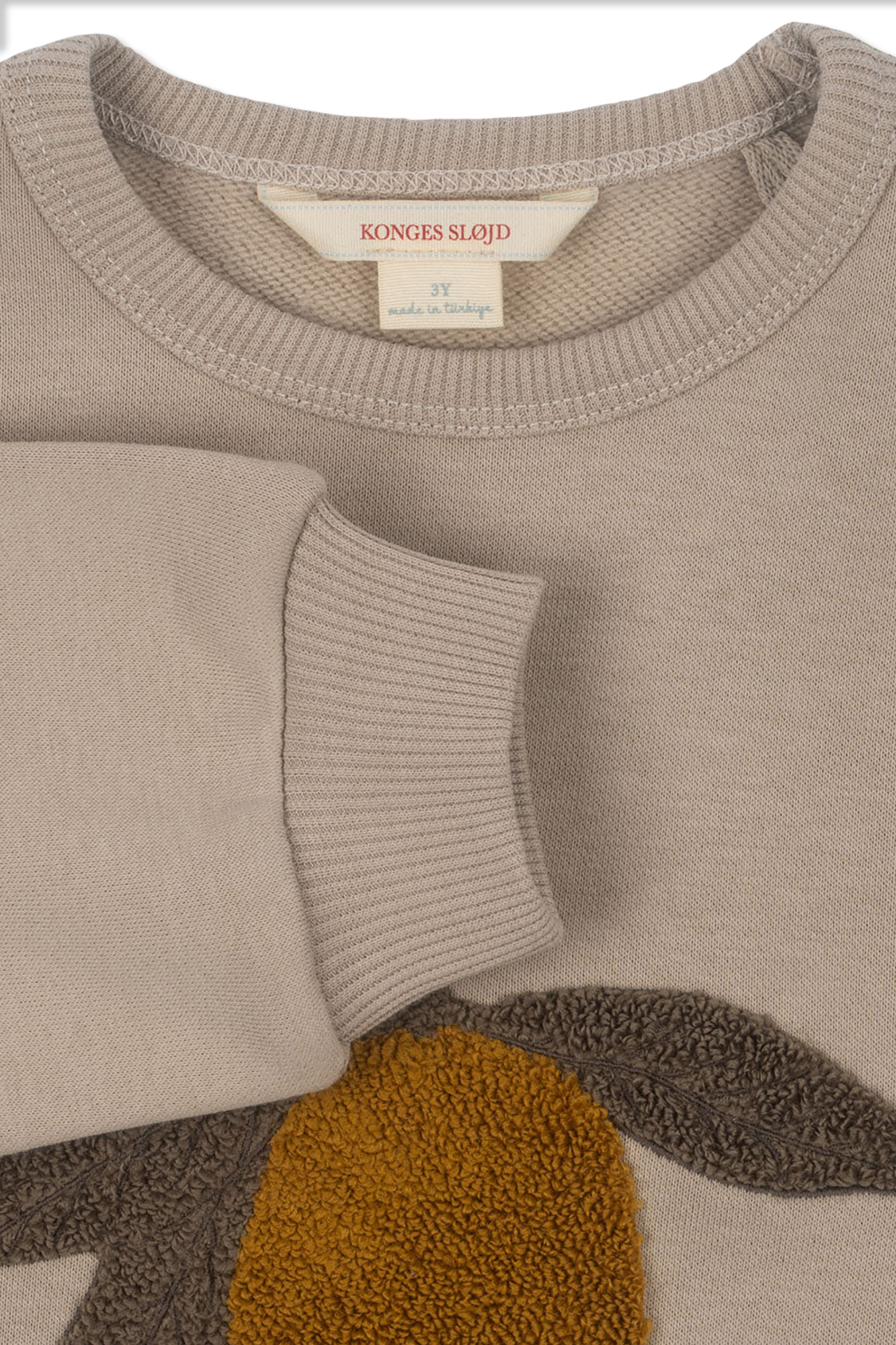 Konges Sløjd Sweatshirt with fur patch