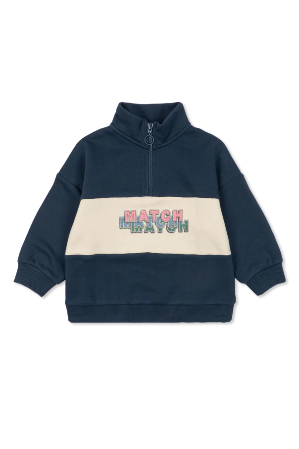 Sweatshirt with stand-up collar od Konges Sløjd